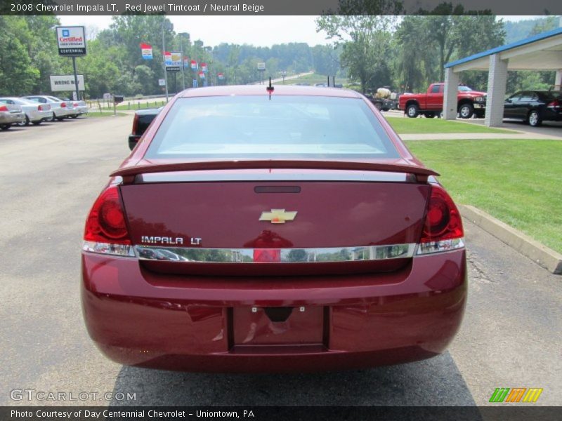 Red Jewel Tintcoat / Neutral Beige 2008 Chevrolet Impala LT