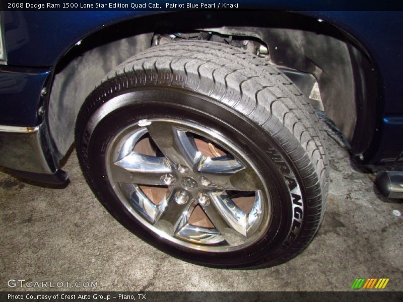 Patriot Blue Pearl / Khaki 2008 Dodge Ram 1500 Lone Star Edition Quad Cab