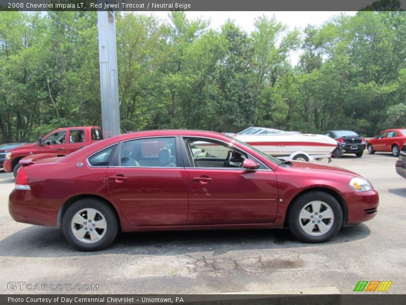 Red Jewel Tintcoat / Neutral Beige 2008 Chevrolet Impala LT