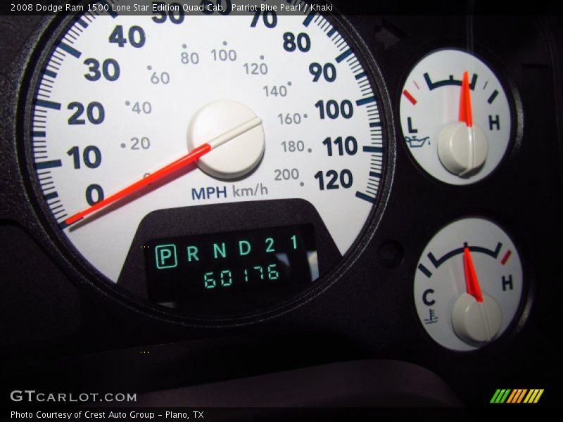 Patriot Blue Pearl / Khaki 2008 Dodge Ram 1500 Lone Star Edition Quad Cab