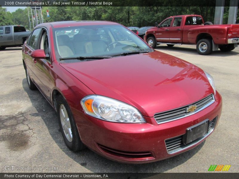 Red Jewel Tintcoat / Neutral Beige 2008 Chevrolet Impala LT