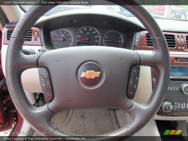 Red Jewel Tintcoat / Neutral Beige 2008 Chevrolet Impala LT
