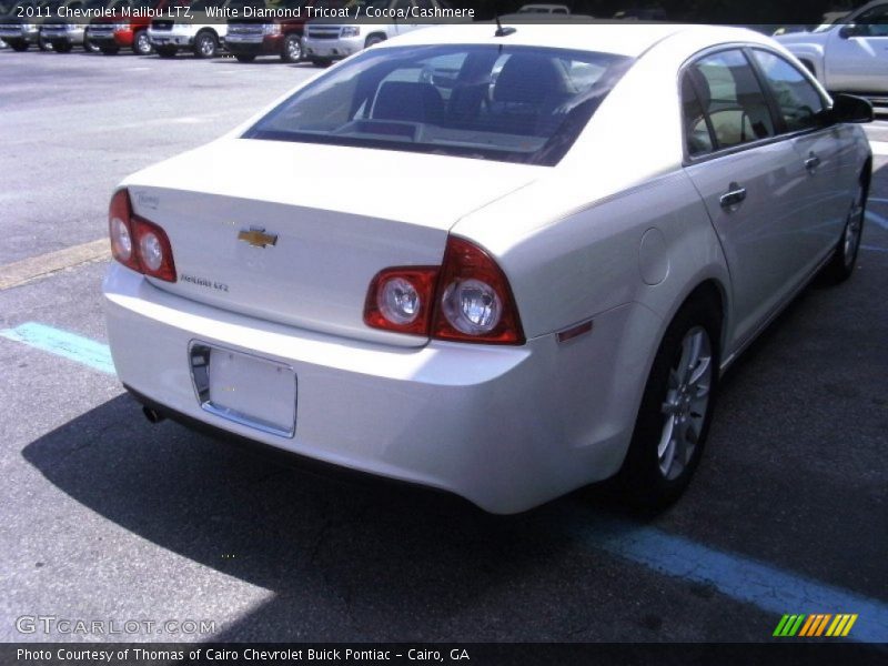White Diamond Tricoat / Cocoa/Cashmere 2011 Chevrolet Malibu LTZ