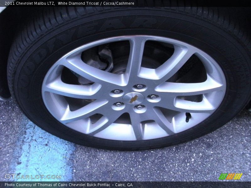 White Diamond Tricoat / Cocoa/Cashmere 2011 Chevrolet Malibu LTZ
