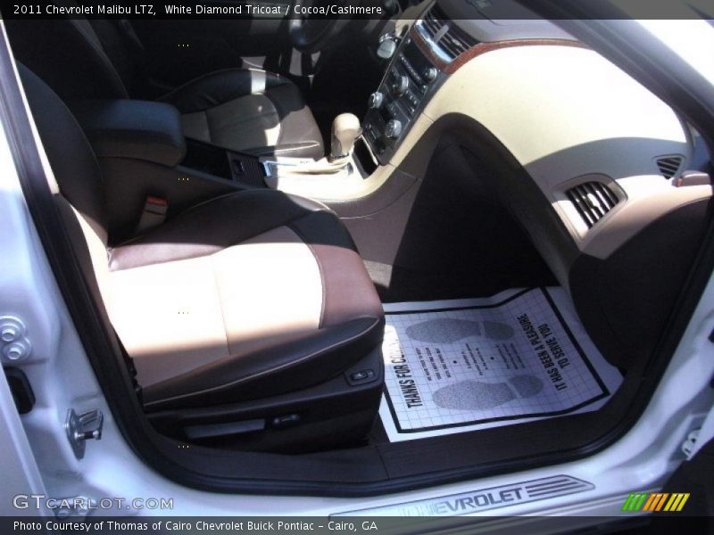 White Diamond Tricoat / Cocoa/Cashmere 2011 Chevrolet Malibu LTZ