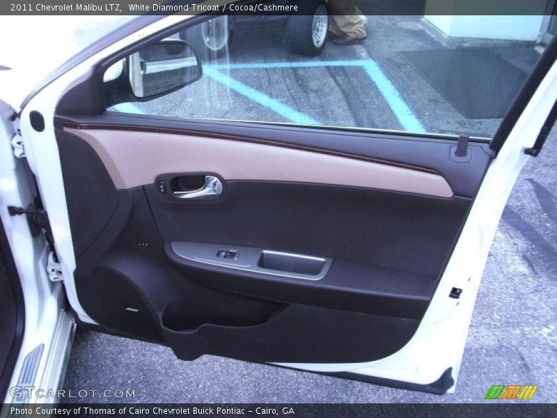 White Diamond Tricoat / Cocoa/Cashmere 2011 Chevrolet Malibu LTZ