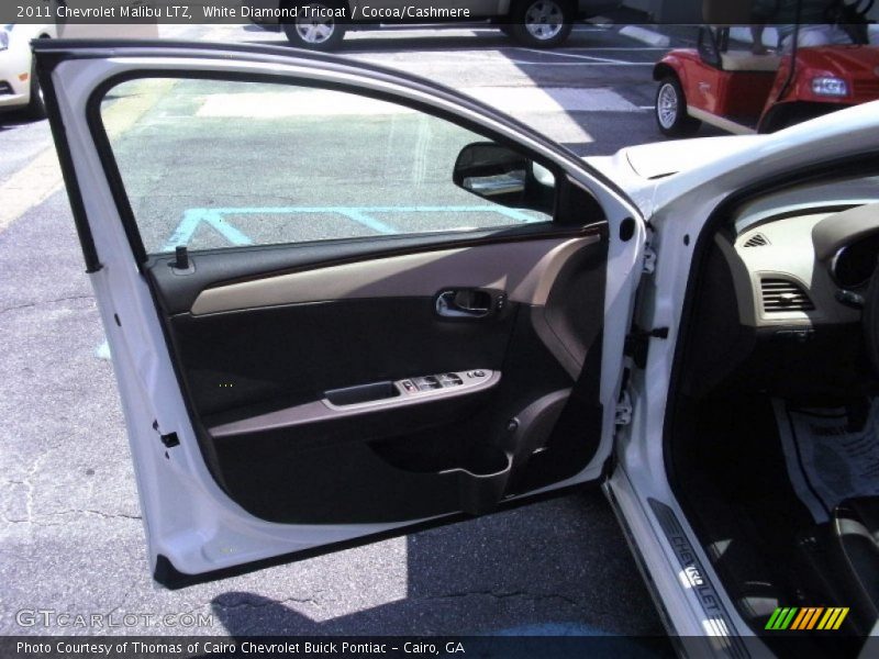 White Diamond Tricoat / Cocoa/Cashmere 2011 Chevrolet Malibu LTZ