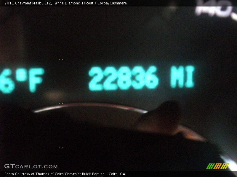 White Diamond Tricoat / Cocoa/Cashmere 2011 Chevrolet Malibu LTZ