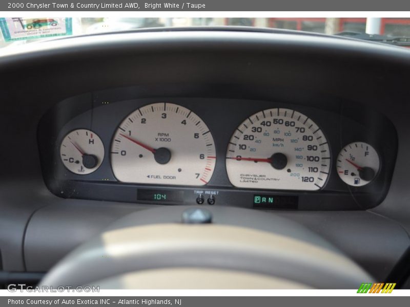  2000 Town & Country Limited AWD Limited AWD Gauges