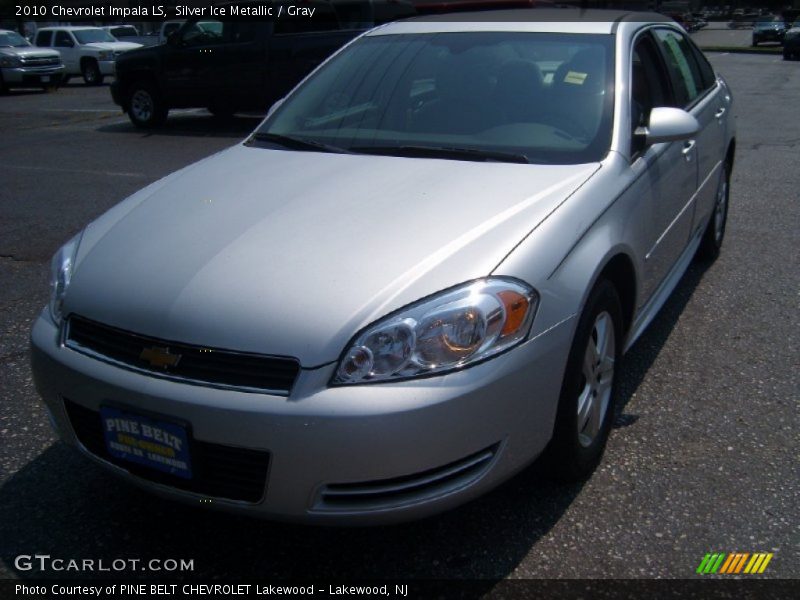 Silver Ice Metallic / Gray 2010 Chevrolet Impala LS