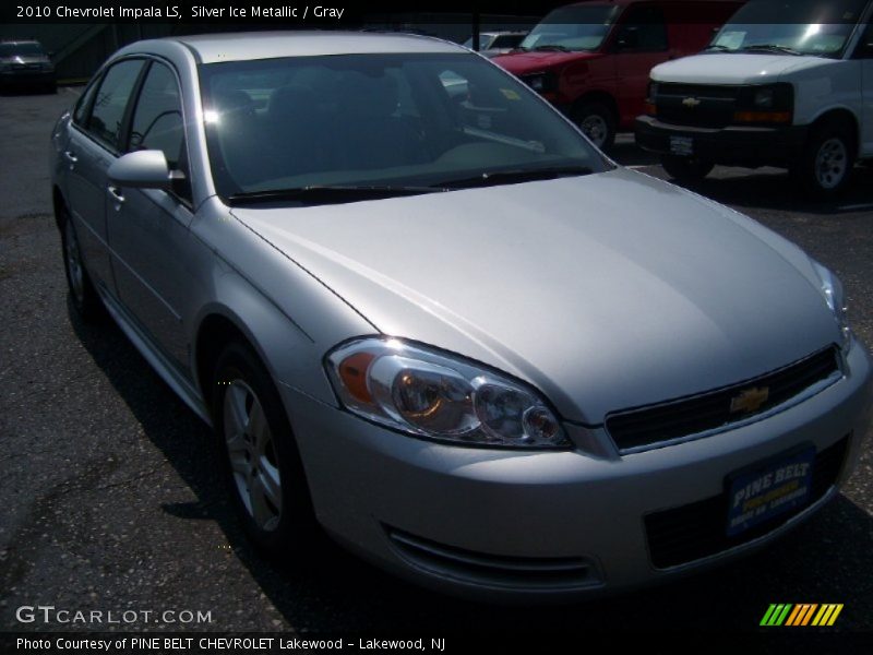 Silver Ice Metallic / Gray 2010 Chevrolet Impala LS