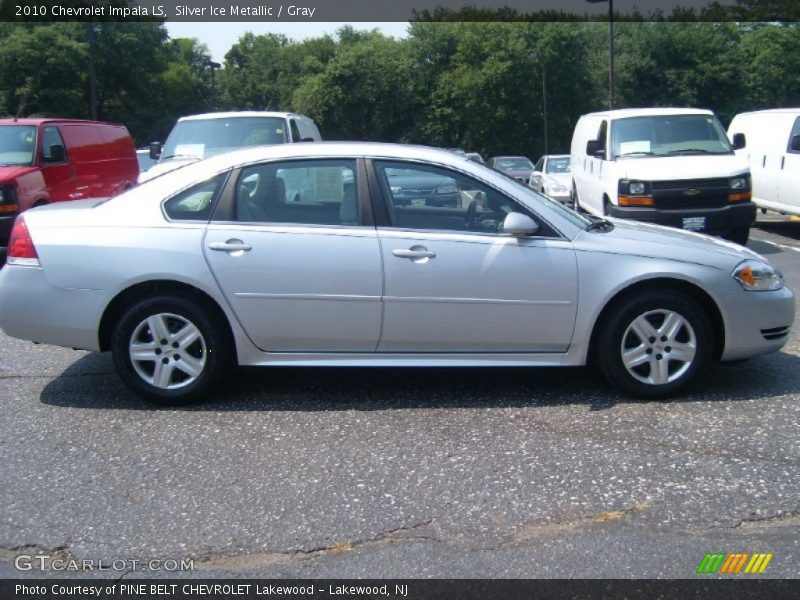 Silver Ice Metallic / Gray 2010 Chevrolet Impala LS