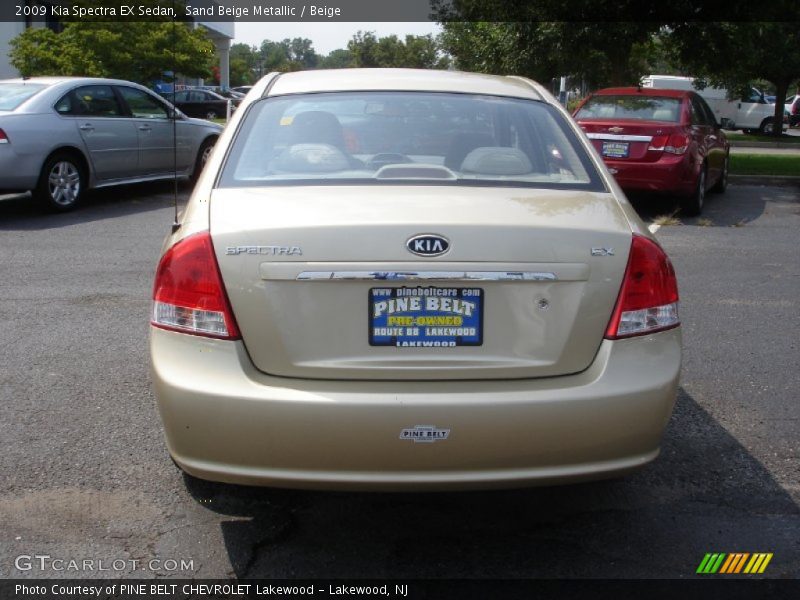 Sand Beige Metallic / Beige 2009 Kia Spectra EX Sedan