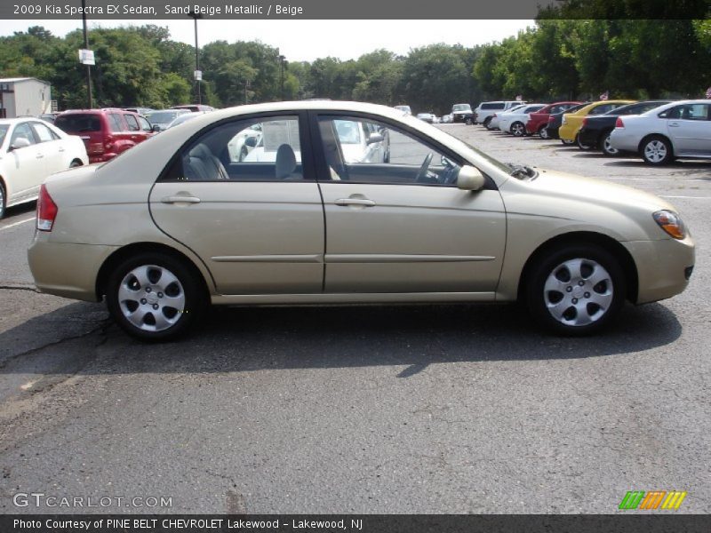 Sand Beige Metallic / Beige 2009 Kia Spectra EX Sedan