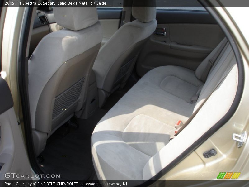 Sand Beige Metallic / Beige 2009 Kia Spectra EX Sedan