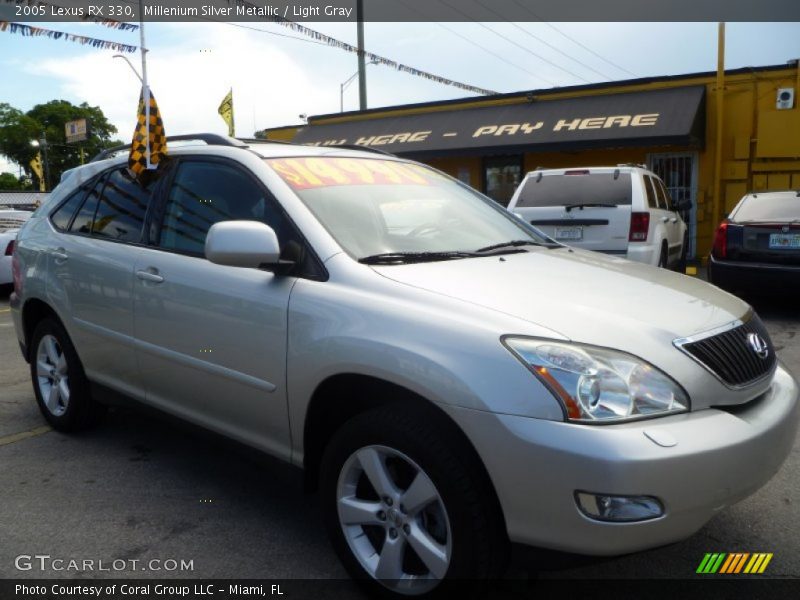 Millenium Silver Metallic / Light Gray 2005 Lexus RX 330