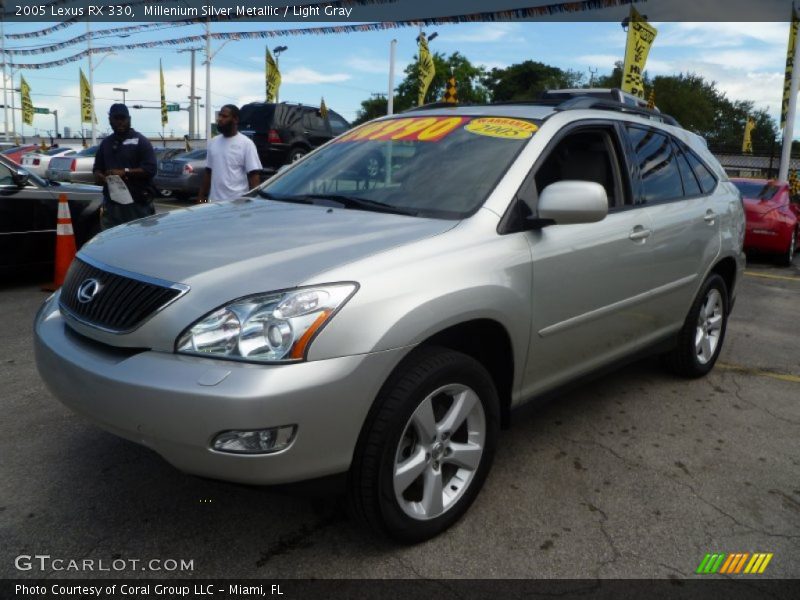 Millenium Silver Metallic / Light Gray 2005 Lexus RX 330
