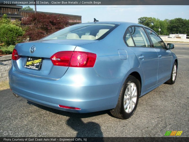 Glacier Blue Metallic / Cornsilk Beige 2011 Volkswagen Jetta SE Sedan