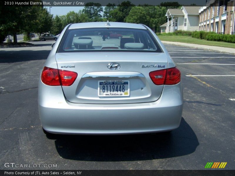 Quicksilver / Gray 2010 Hyundai Elantra Blue