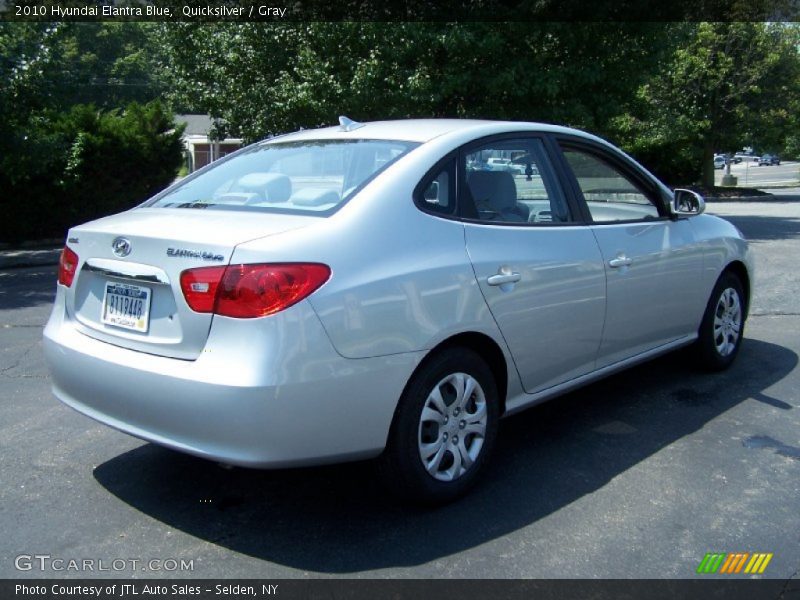 Quicksilver / Gray 2010 Hyundai Elantra Blue