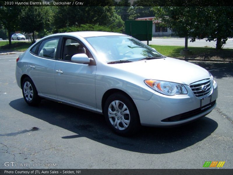 Quicksilver / Gray 2010 Hyundai Elantra Blue