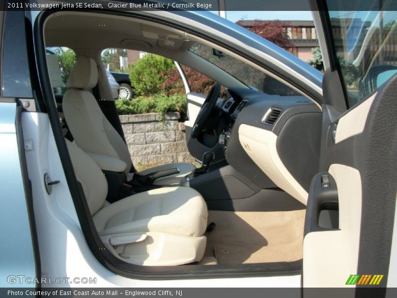 Glacier Blue Metallic / Cornsilk Beige 2011 Volkswagen Jetta SE Sedan