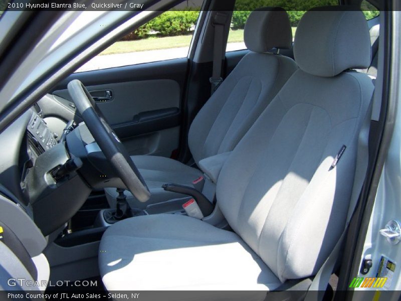 Quicksilver / Gray 2010 Hyundai Elantra Blue