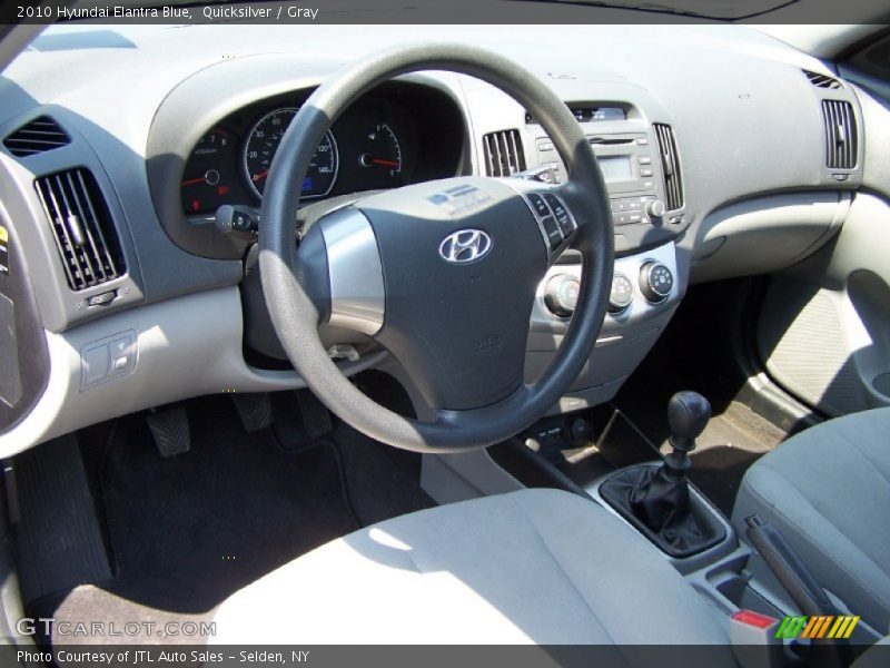 Quicksilver / Gray 2010 Hyundai Elantra Blue