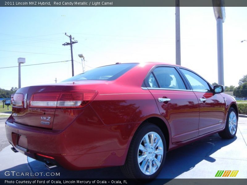 Red Candy Metallic / Light Camel 2011 Lincoln MKZ Hybrid