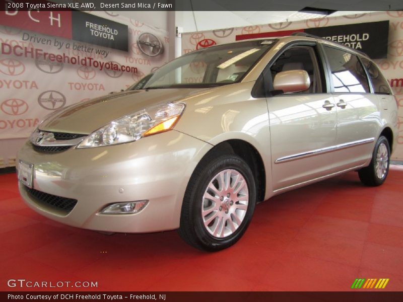Desert Sand Mica / Fawn 2008 Toyota Sienna XLE AWD