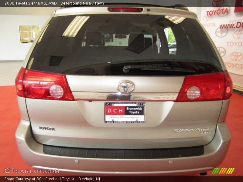 Desert Sand Mica / Fawn 2008 Toyota Sienna XLE AWD