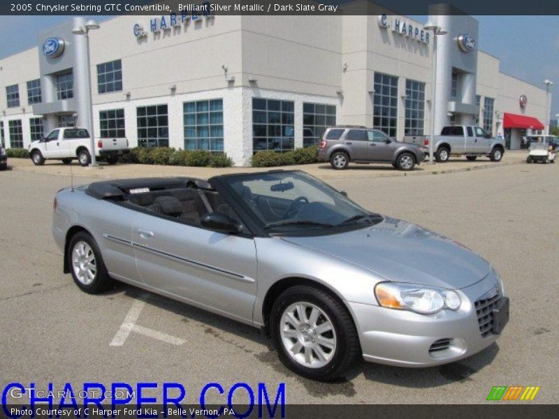 Brilliant Silver Metallic / Dark Slate Gray 2005 Chrysler Sebring GTC Convertible