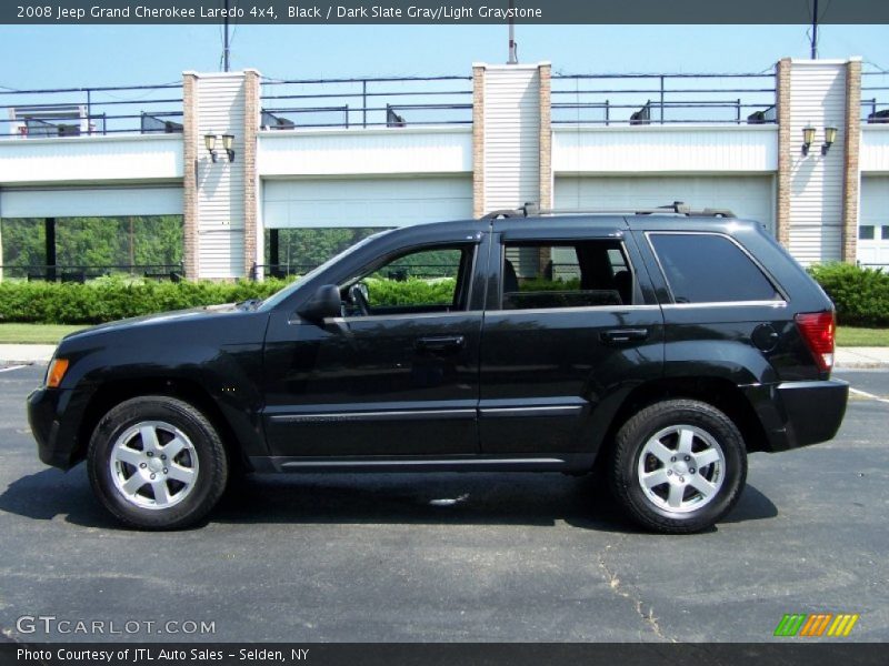 Black / Dark Slate Gray/Light Graystone 2008 Jeep Grand Cherokee Laredo 4x4
