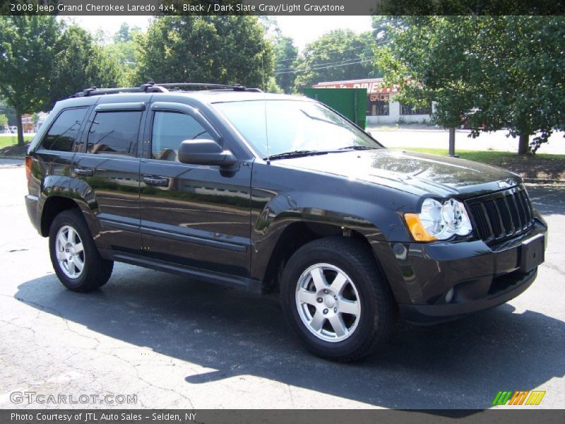Black / Dark Slate Gray/Light Graystone 2008 Jeep Grand Cherokee Laredo 4x4