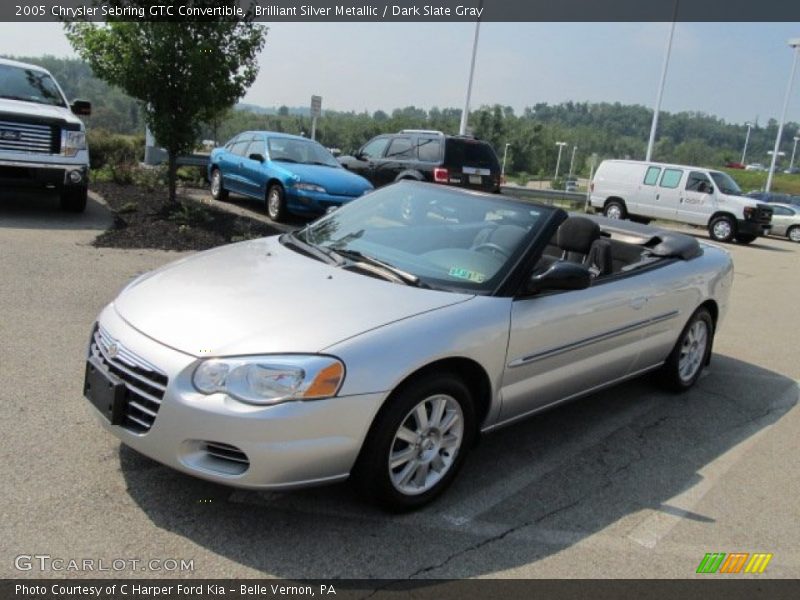 Brilliant Silver Metallic / Dark Slate Gray 2005 Chrysler Sebring GTC Convertible