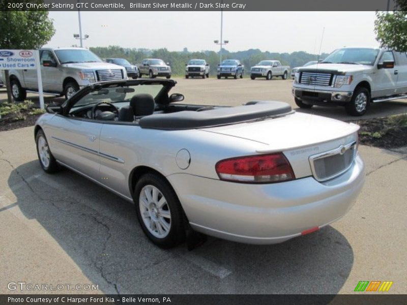 Brilliant Silver Metallic / Dark Slate Gray 2005 Chrysler Sebring GTC Convertible
