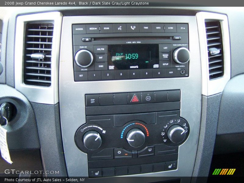Black / Dark Slate Gray/Light Graystone 2008 Jeep Grand Cherokee Laredo 4x4