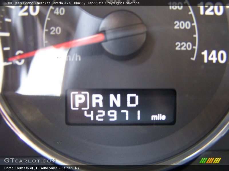 Black / Dark Slate Gray/Light Graystone 2008 Jeep Grand Cherokee Laredo 4x4