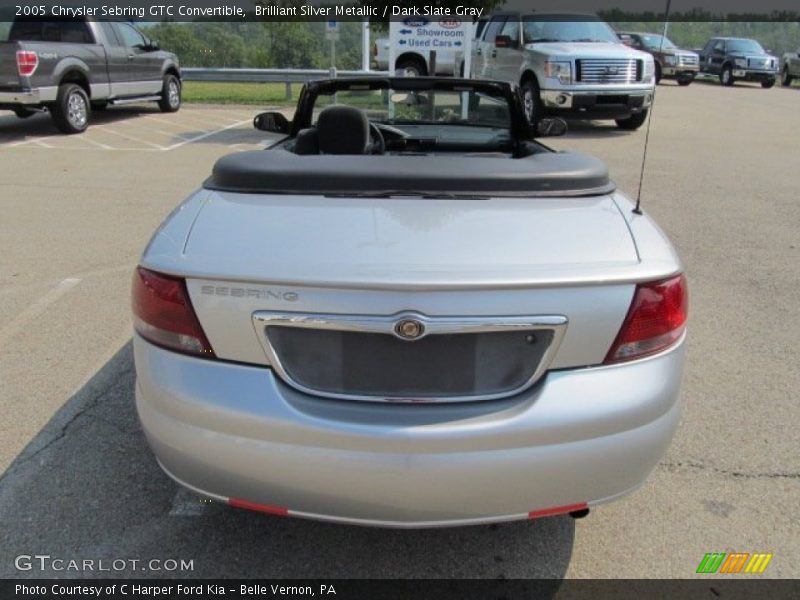 Brilliant Silver Metallic / Dark Slate Gray 2005 Chrysler Sebring GTC Convertible