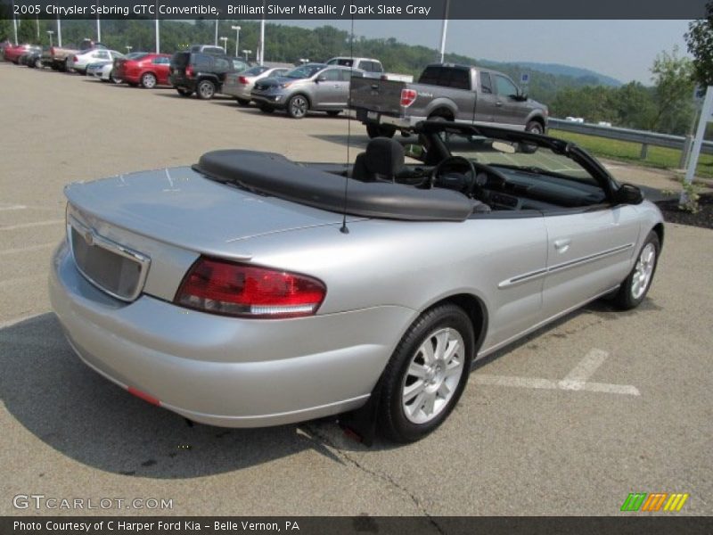 Brilliant Silver Metallic / Dark Slate Gray 2005 Chrysler Sebring GTC Convertible