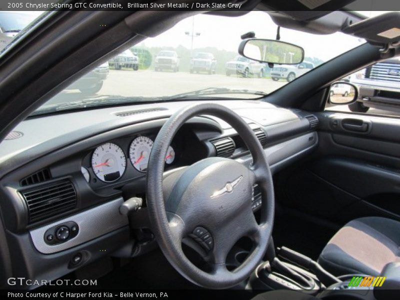 Brilliant Silver Metallic / Dark Slate Gray 2005 Chrysler Sebring GTC Convertible