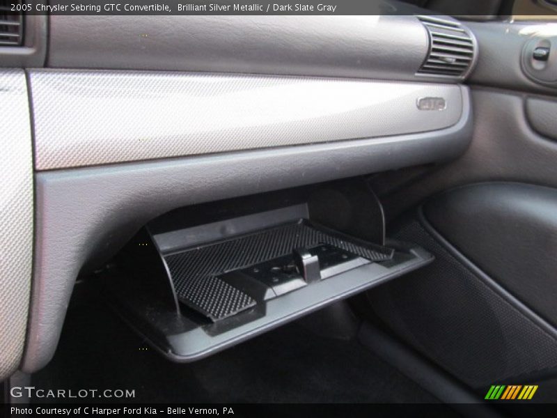 Brilliant Silver Metallic / Dark Slate Gray 2005 Chrysler Sebring GTC Convertible