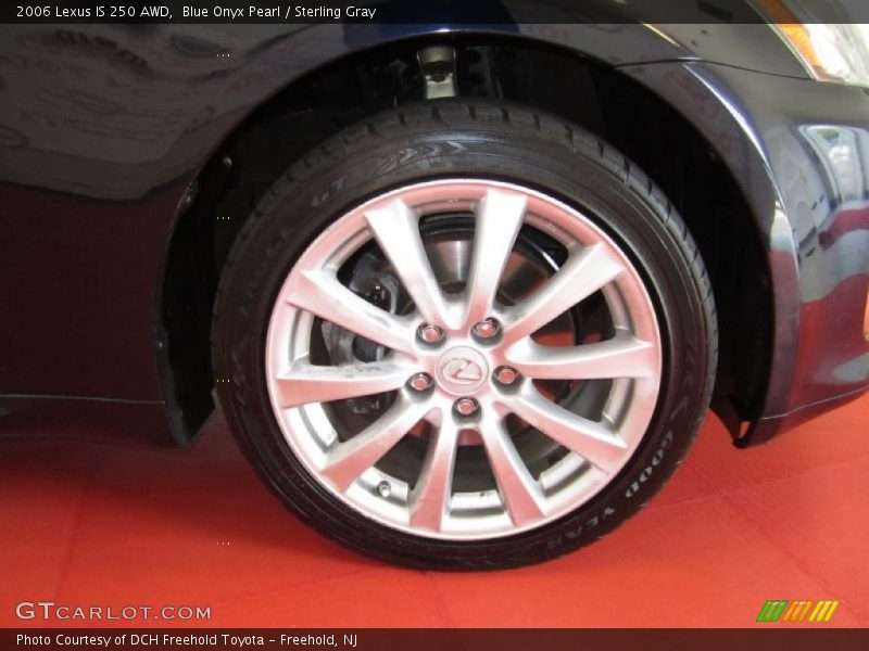 Blue Onyx Pearl / Sterling Gray 2006 Lexus IS 250 AWD