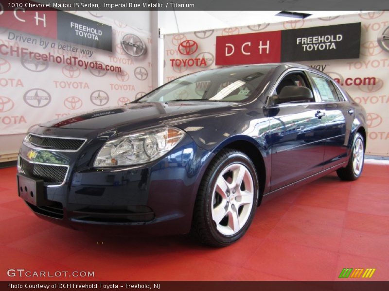 Imperial Blue Metallic / Titanium 2010 Chevrolet Malibu LS Sedan