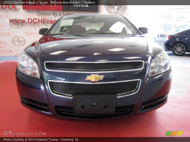 Imperial Blue Metallic / Titanium 2010 Chevrolet Malibu LS Sedan