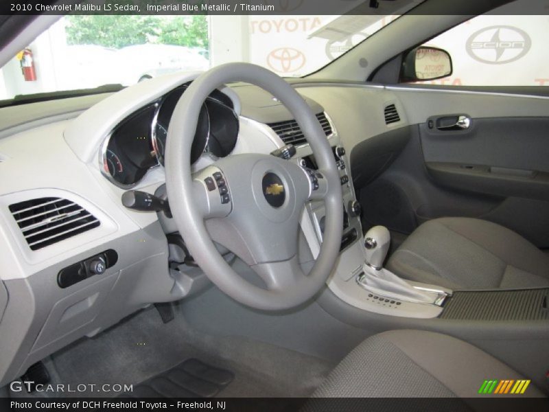 Imperial Blue Metallic / Titanium 2010 Chevrolet Malibu LS Sedan