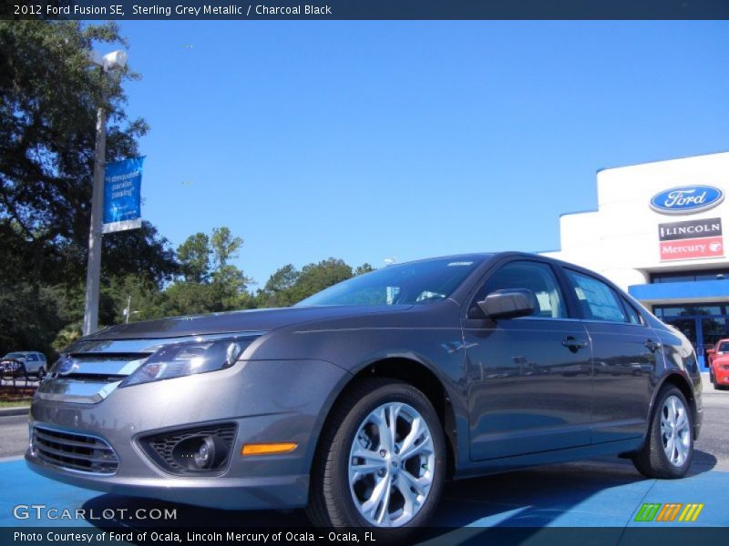 Sterling Grey Metallic / Charcoal Black 2012 Ford Fusion SE