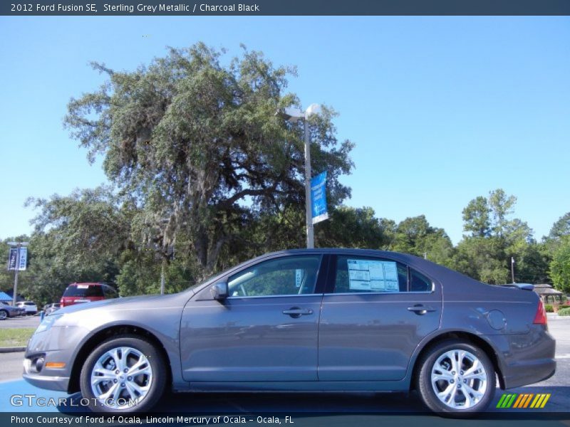 Sterling Grey Metallic / Charcoal Black 2012 Ford Fusion SE