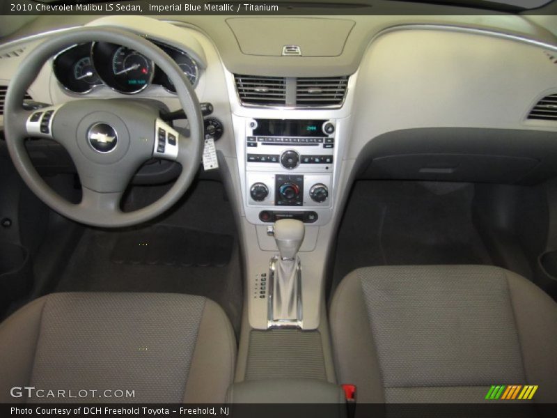 Imperial Blue Metallic / Titanium 2010 Chevrolet Malibu LS Sedan