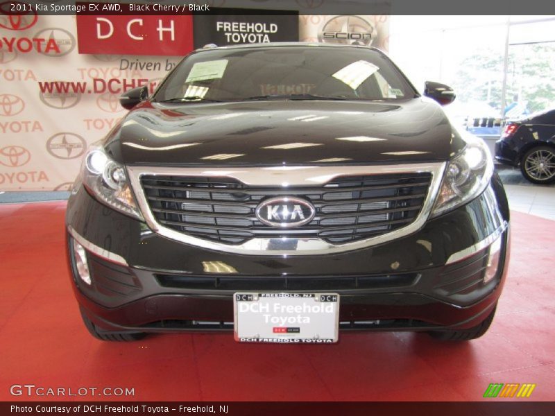 Black Cherry / Black 2011 Kia Sportage EX AWD